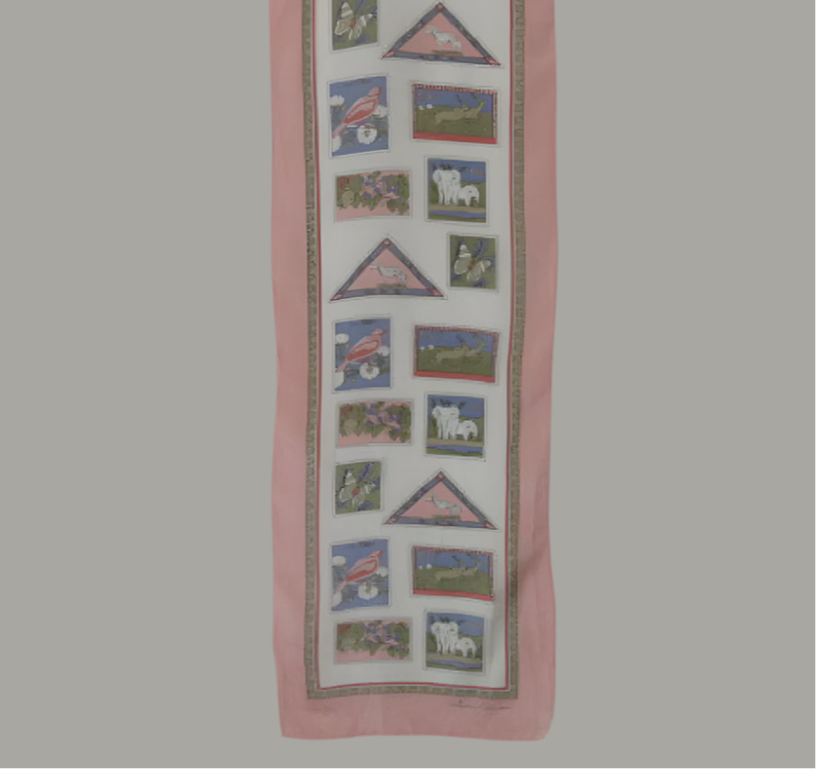Ginnie Johansen Art Silk Scarf - Long – 4518