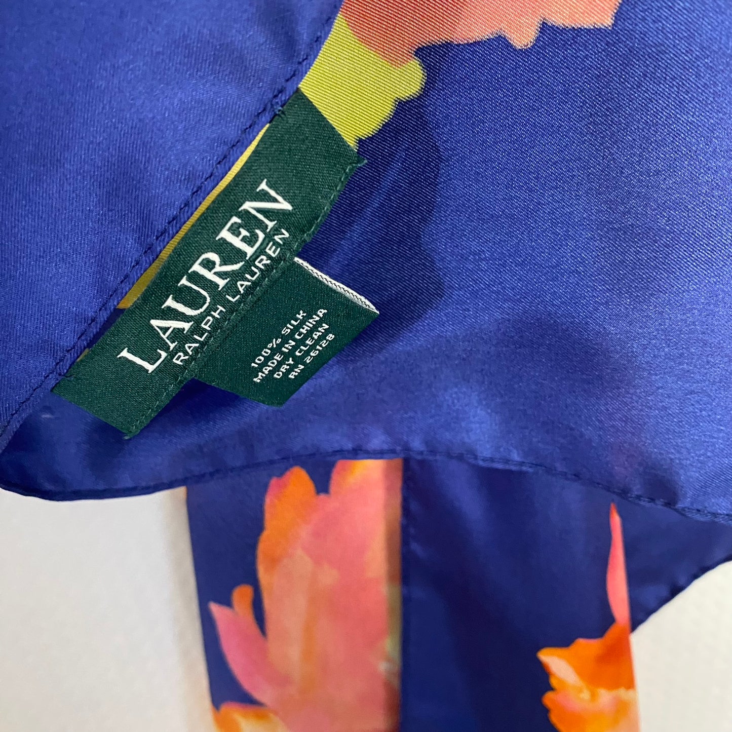 Ralph Lauren Designer Silk Scarf Long - 5530
