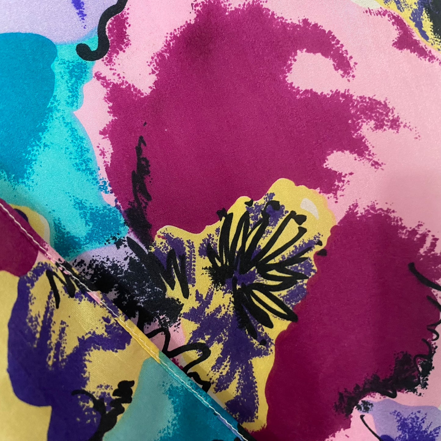 Gitano Floral Art Silk Scarf Long - 4993