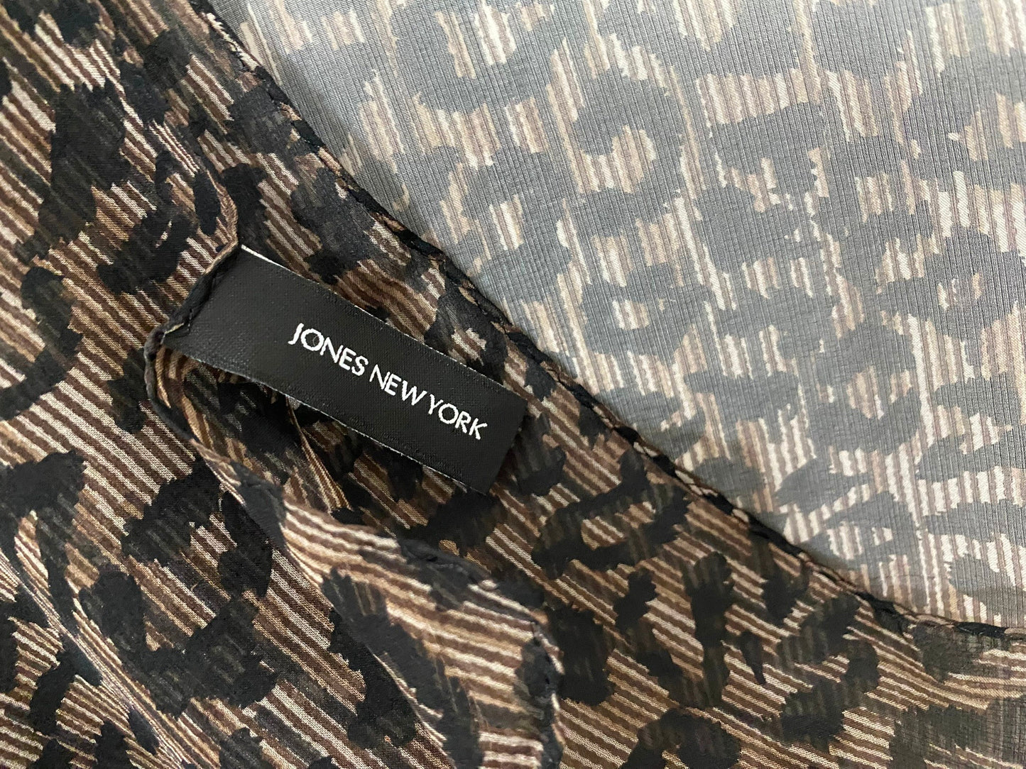 Jones New York Animal Print Silk Scarf - Long – 4995