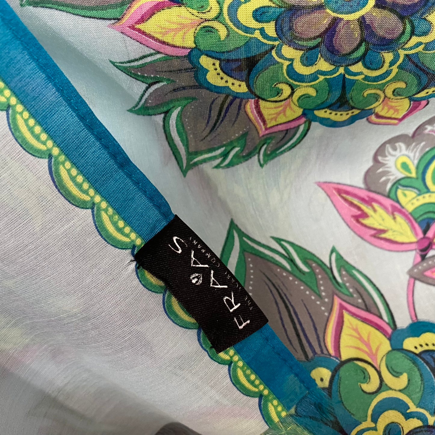 Fraas Floral Silk/Cotton Blend Scarf - Long – 5052
