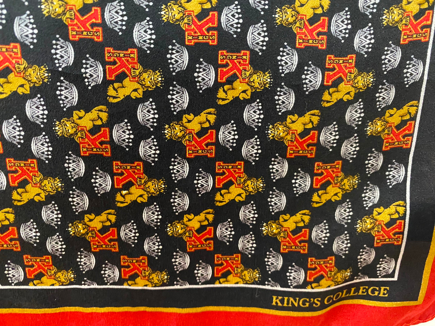 Kings College Logo Monogram Silk Scarf - Long – 5066