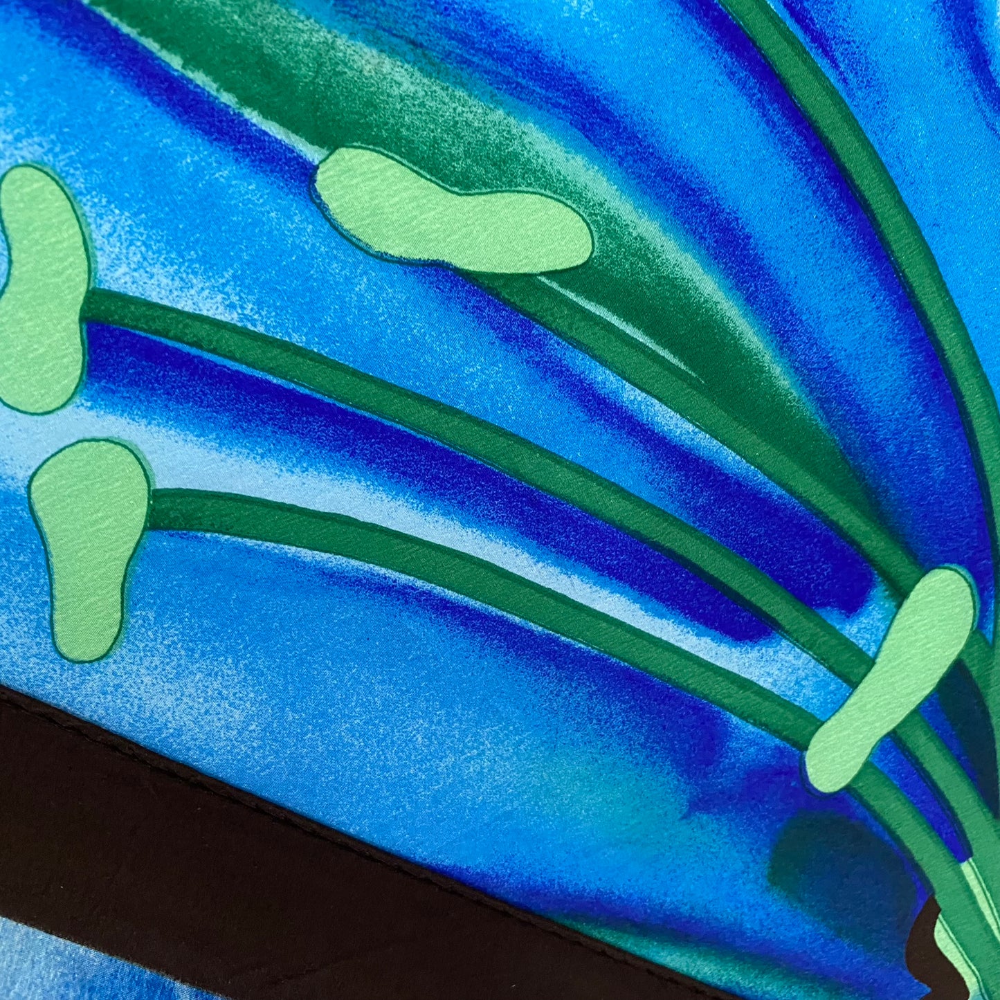 Ginnie Johansen Tropical Floral Art Silk Scarf - Square – 5100