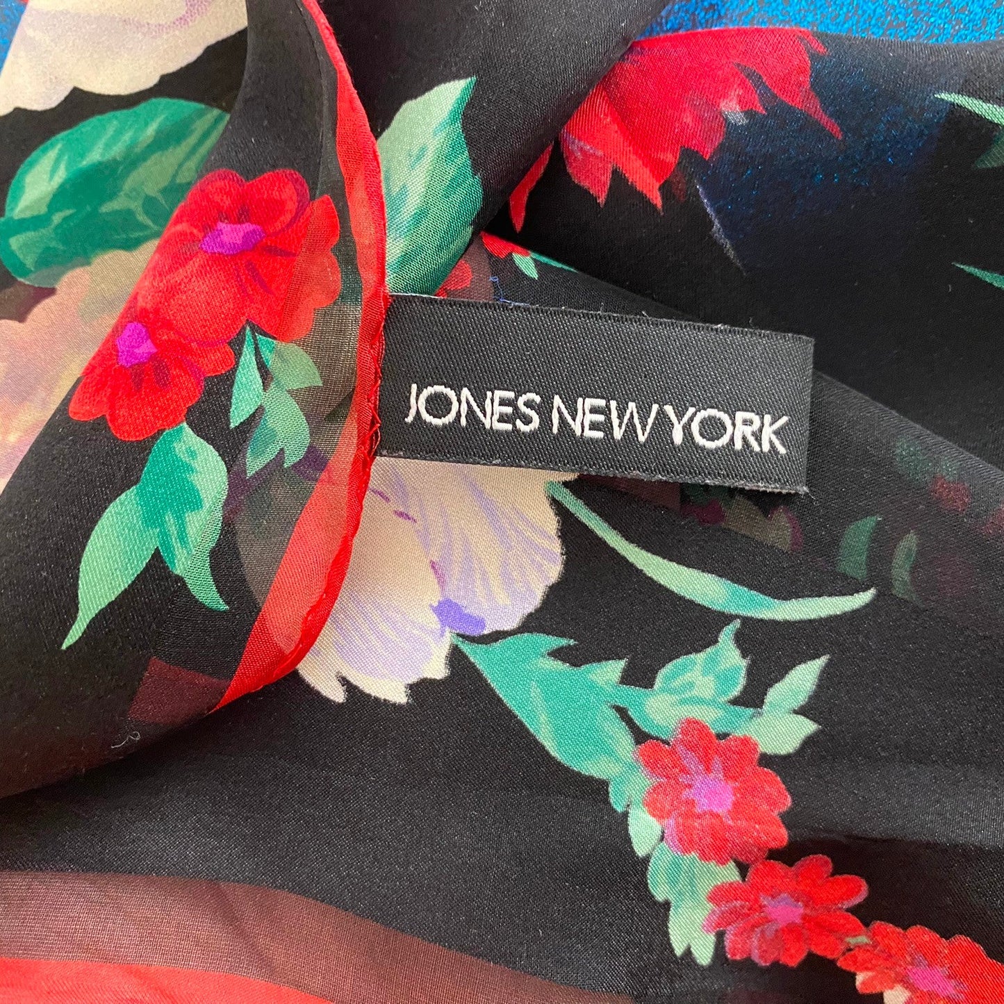 Jones New York Floral Silk Scarf - Long