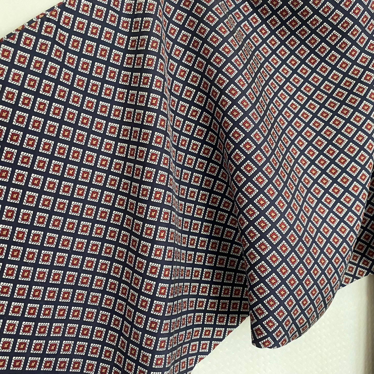 Vintage LANVIN Designer Mens Silk Scarf - 12" x 54" Long - 5152