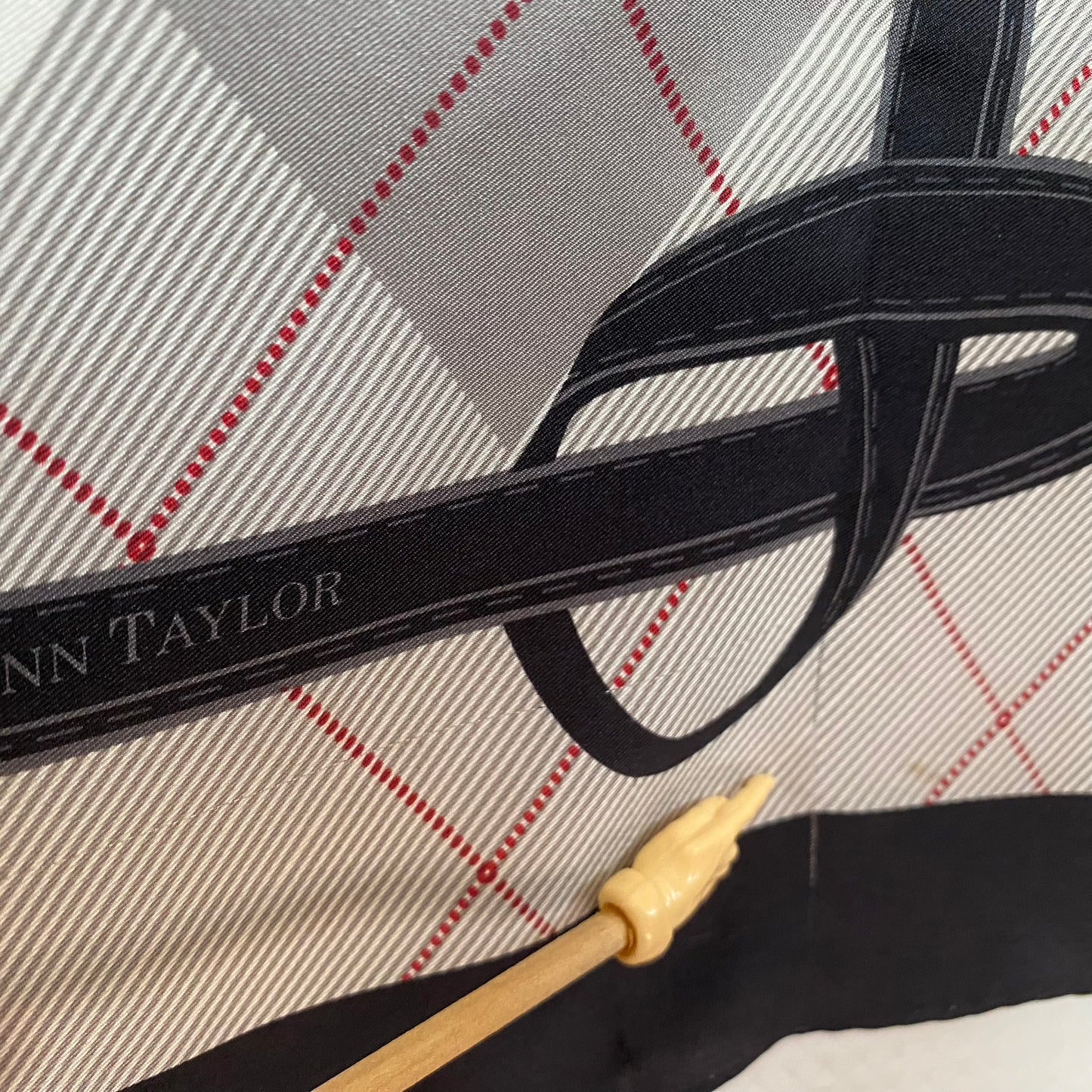 Ann Taylor Equestrian Silk Scarf - 35" Square - 5209