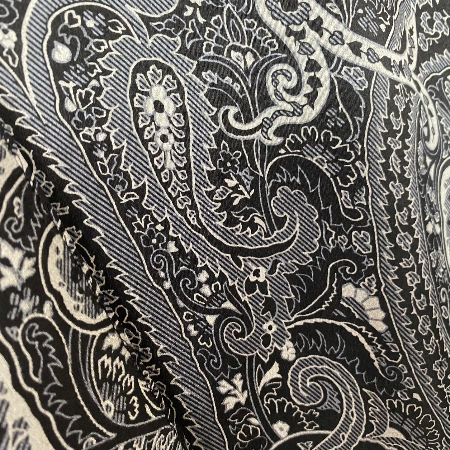 ECHO Silk Scarf - Paisley Floral - 11" x 59" Long - 5238