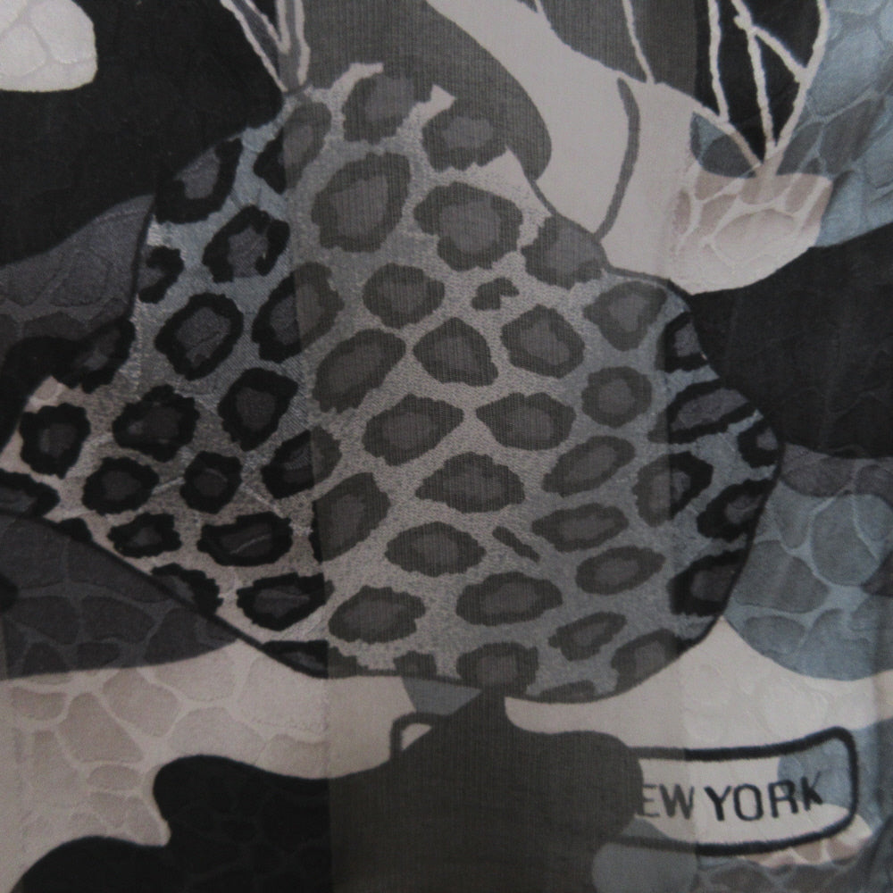 Jones New York Leaves Silk Scarf - Long - 5408
