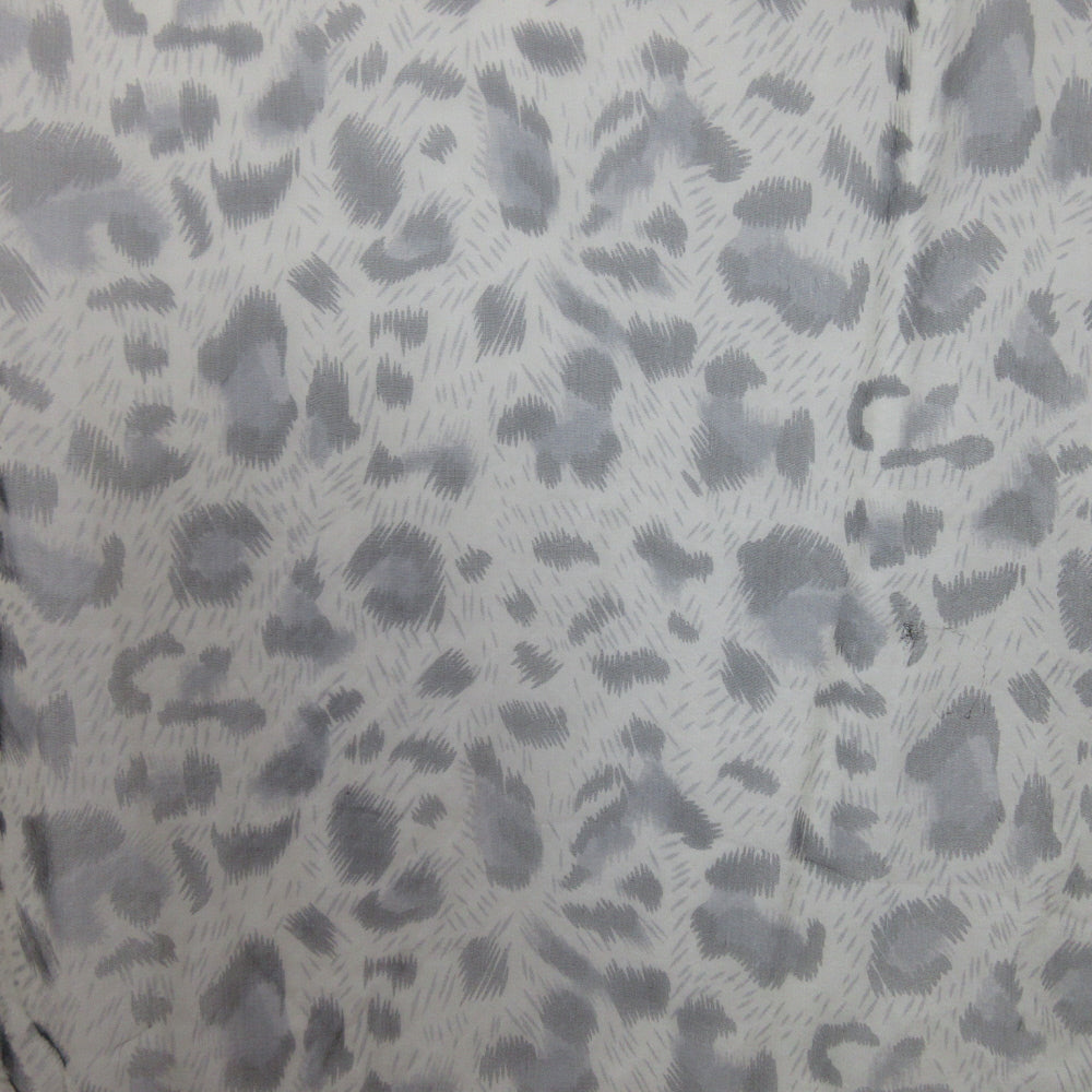 Animal Print Design Silk Chiffon Scarf - Long - 5544