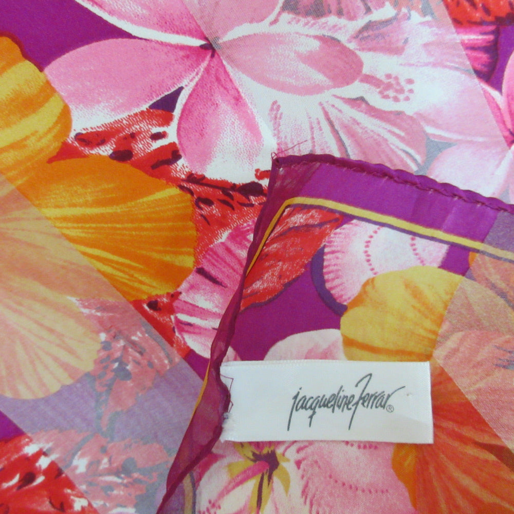 Jacqueline Ferrar Floral Silk Scarf - Long - 5410