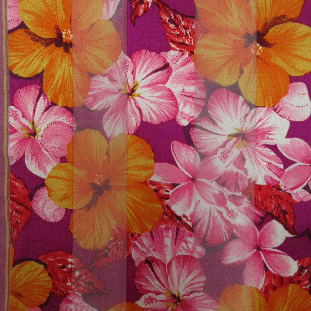 Jacqueline Ferrar Floral Silk Scarf - Long - 5410