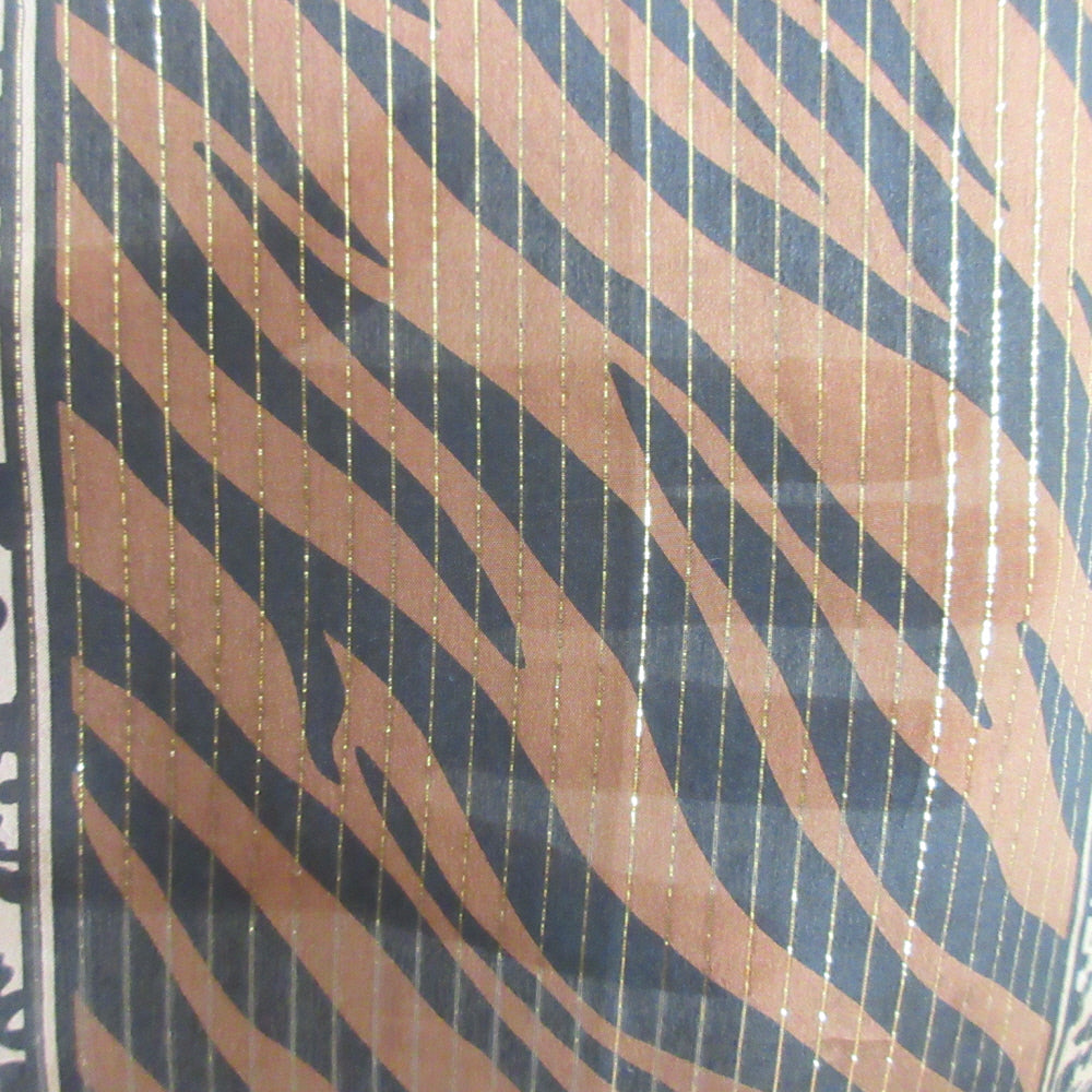 Oscar de la Renta Animal Print Silk Scarf - Long - 5415