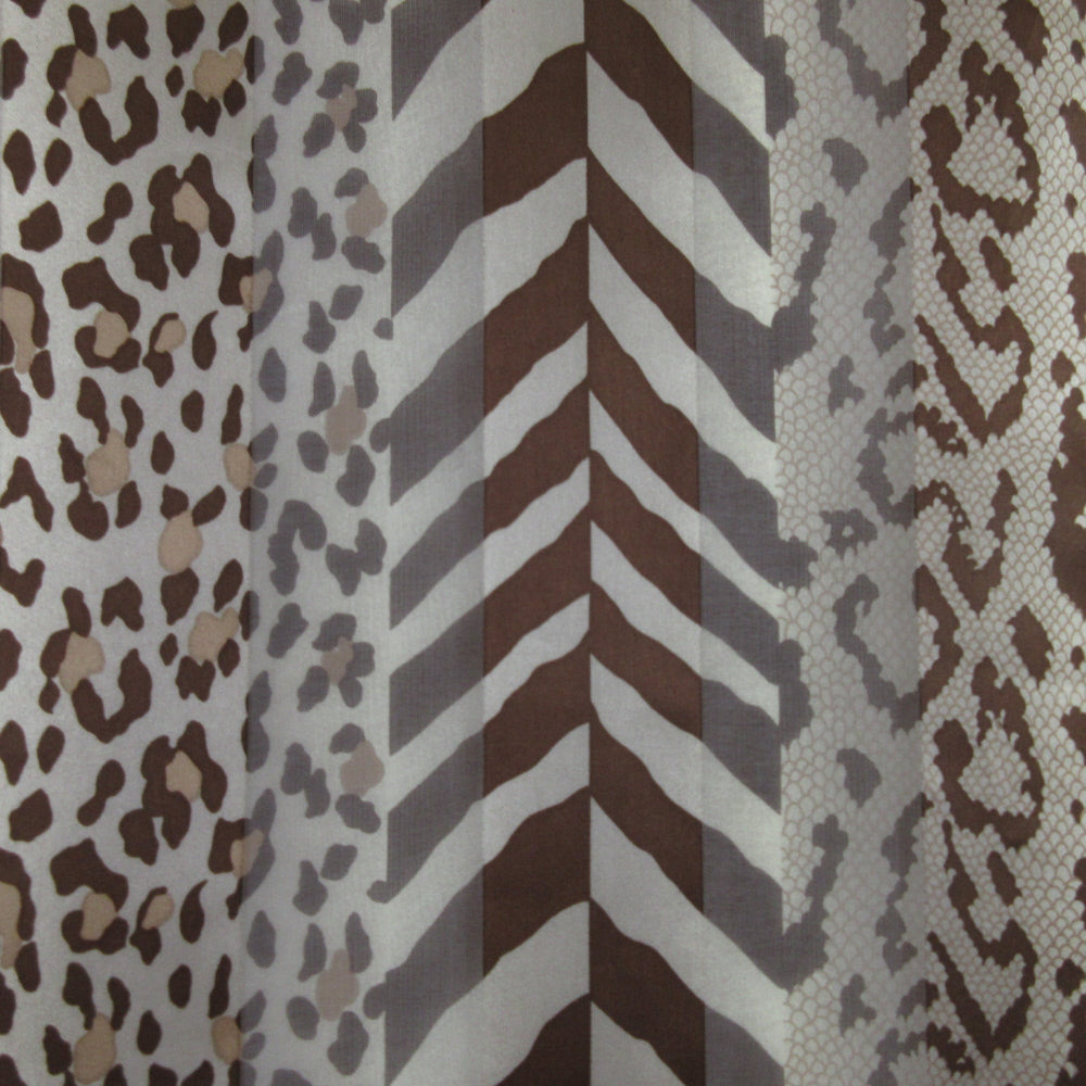 Adrienne Vittadini Animal Print Silk Scarf - Long - 5418