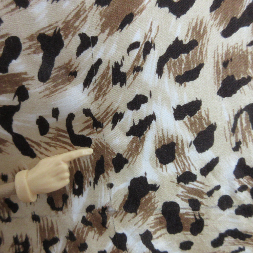 Animal Print Silk Scarf - 20" Square - 5419