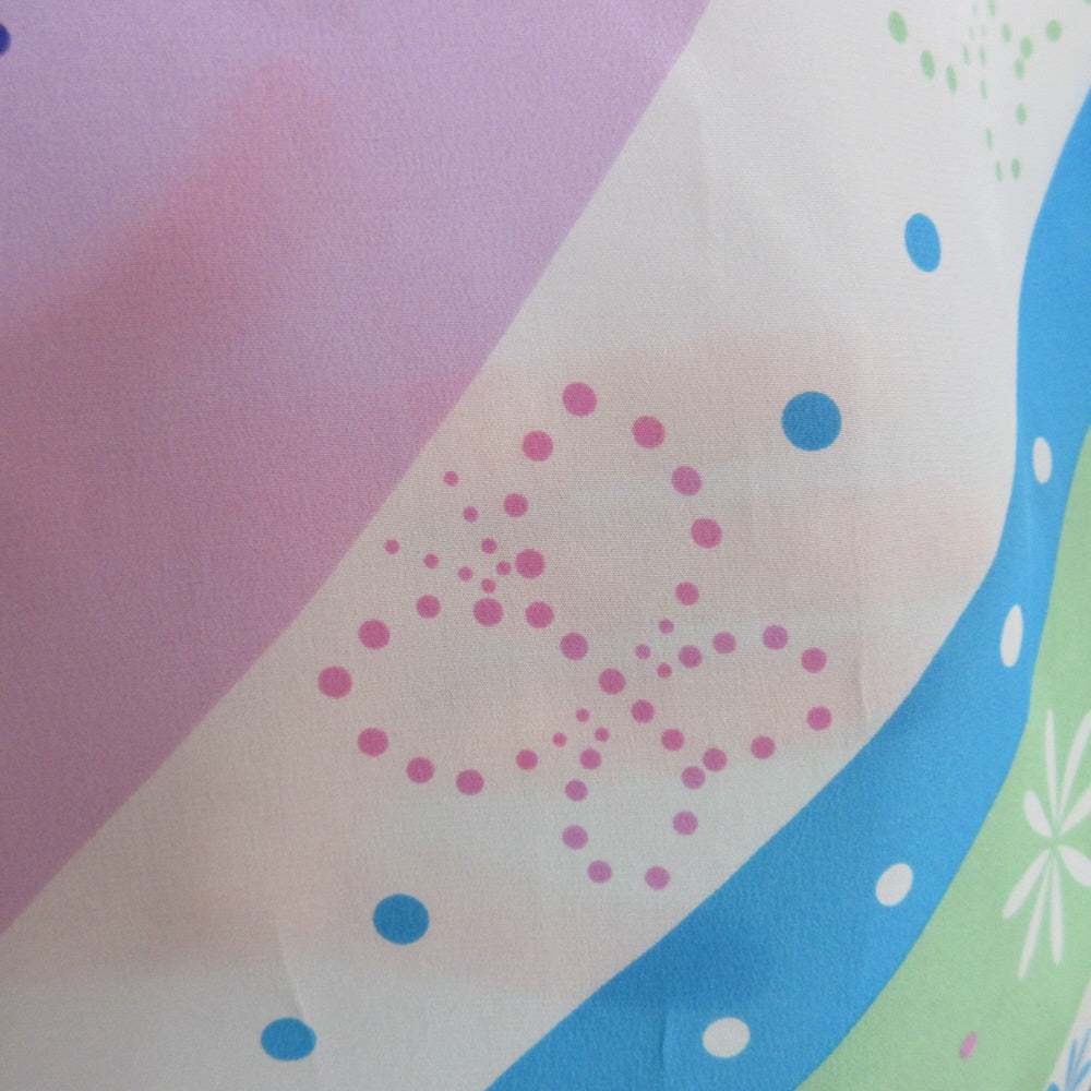 Anne Klein Floral Art Deco Silk Scarf - Long - 5421
