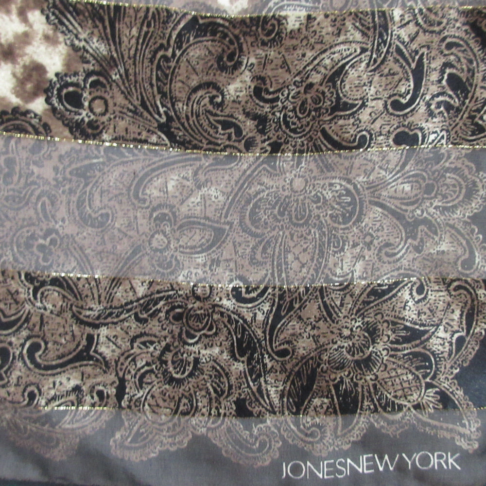 Jones New York Animal Print Silk Handkerchief - Square - 5423