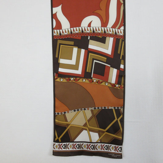 Adrienne Landau Geometric Silk Scarf - Long - 5306
