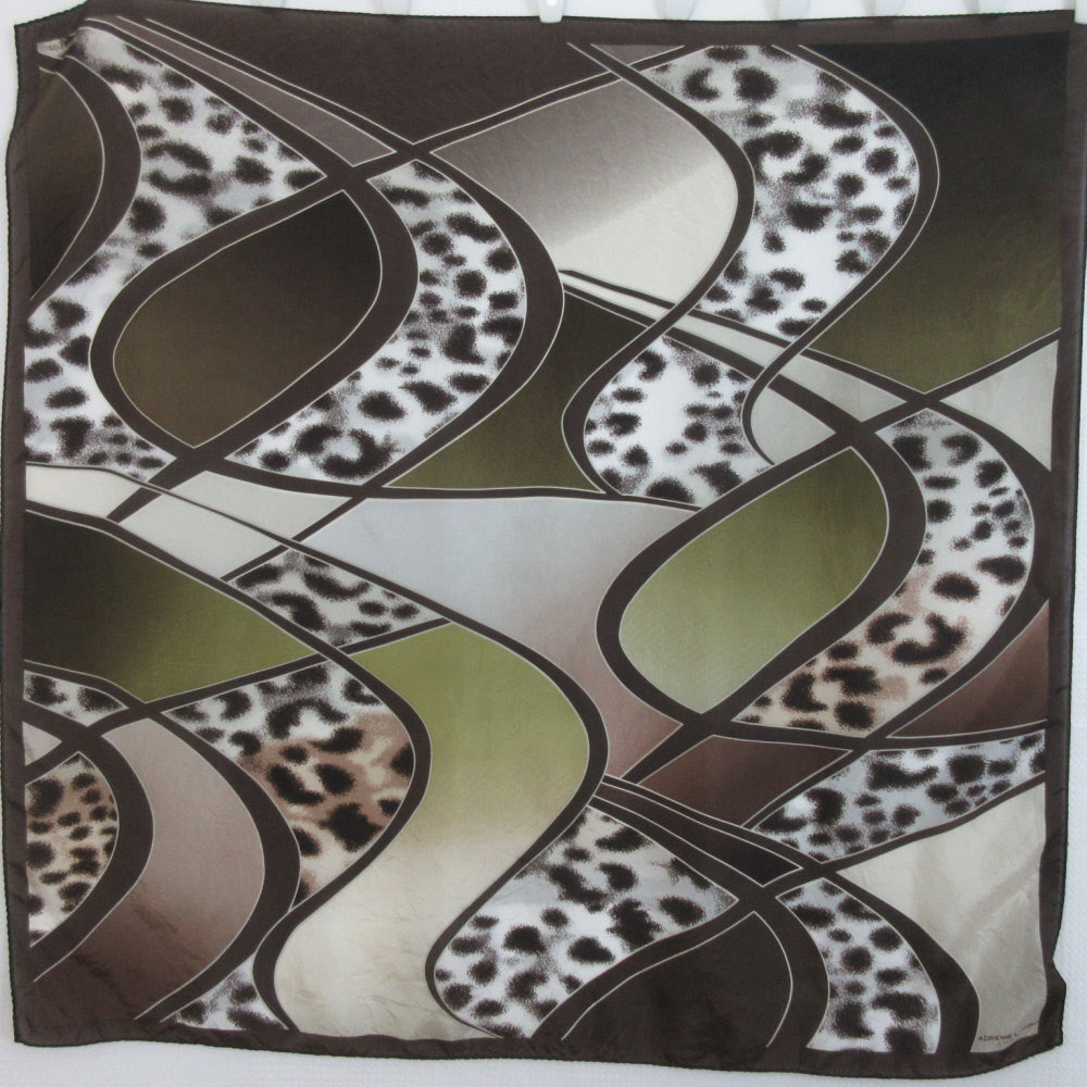 Adrienne Landau Designer Silk Scarf - Square - 5434