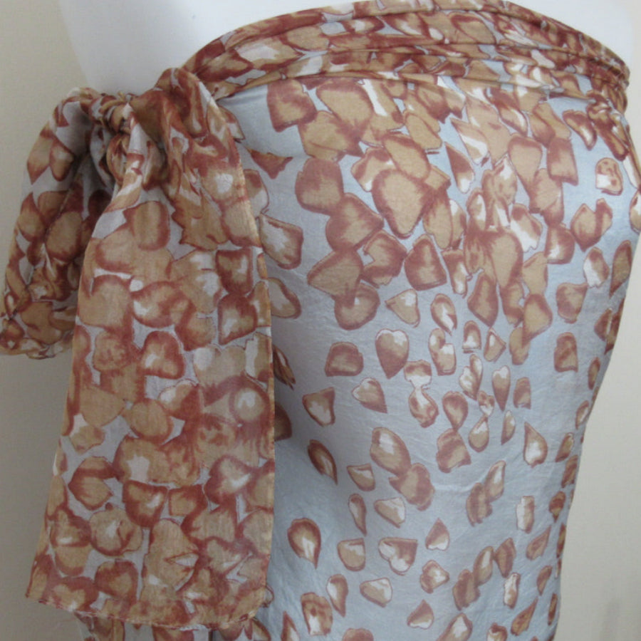 Morgan & Oats Designer Lightweight Silk Scarf - Long - 5402