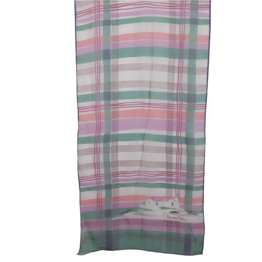 Monique Valery Art Geometric Silk Blend Scarf - Long - 5401