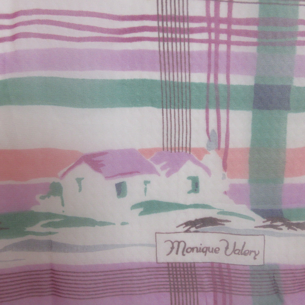 Monique Valery Art Geometric Silk Blend Scarf - Long - 5401