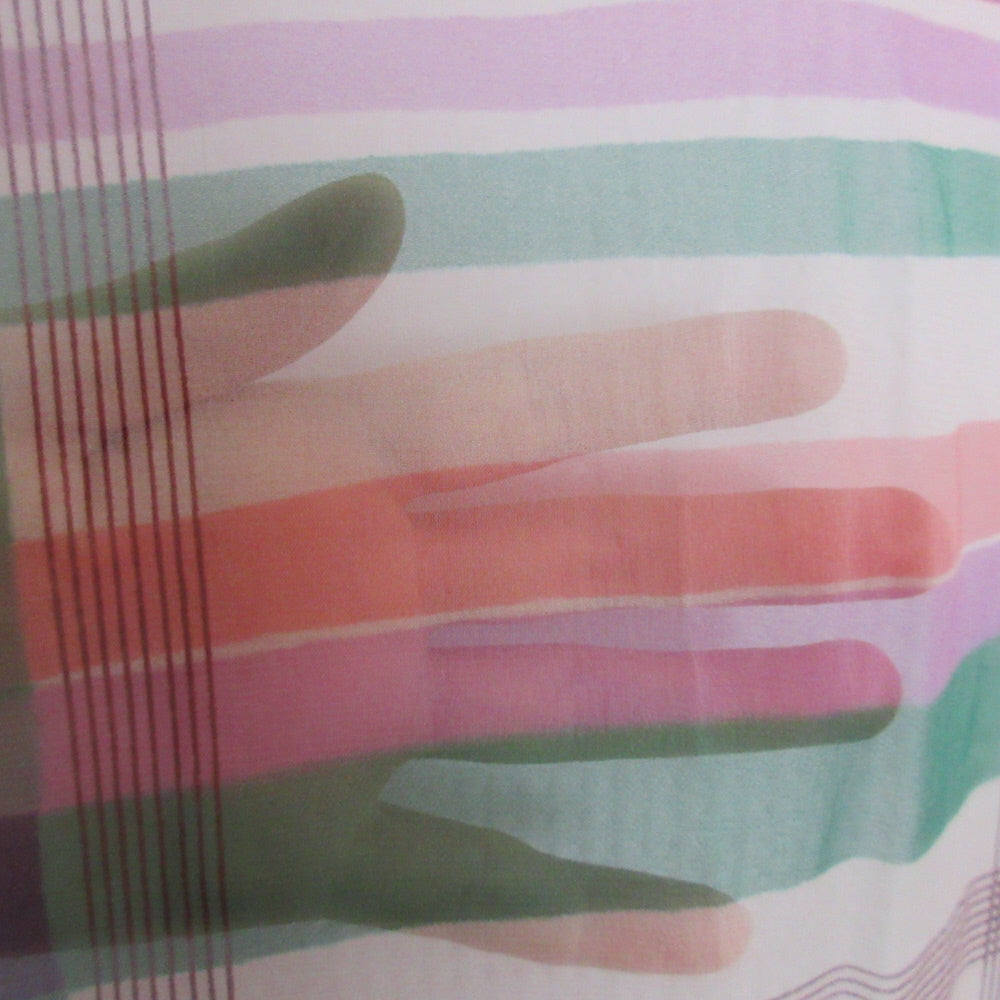 Monique Valery Art Geometric Silk Blend Scarf - Long - 5401