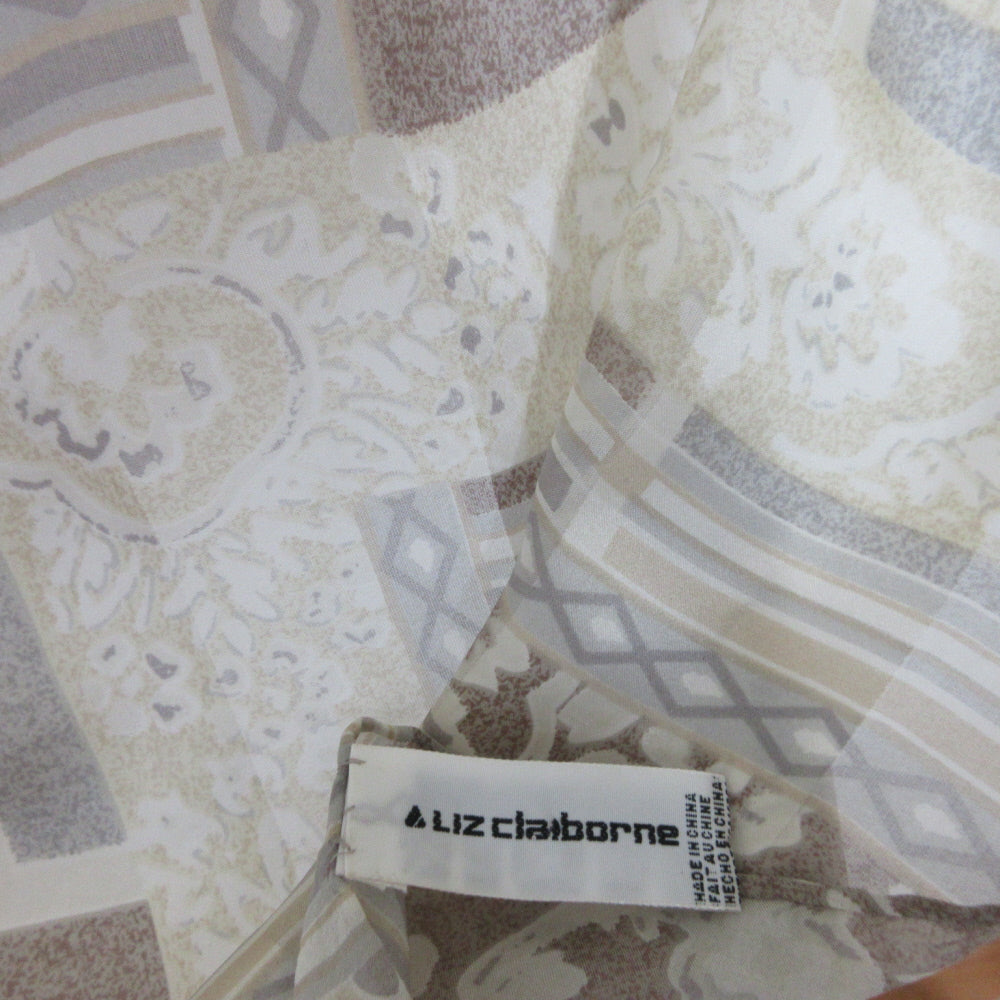 Liz Claiborne Floral Silk Scarf - Long - 5406