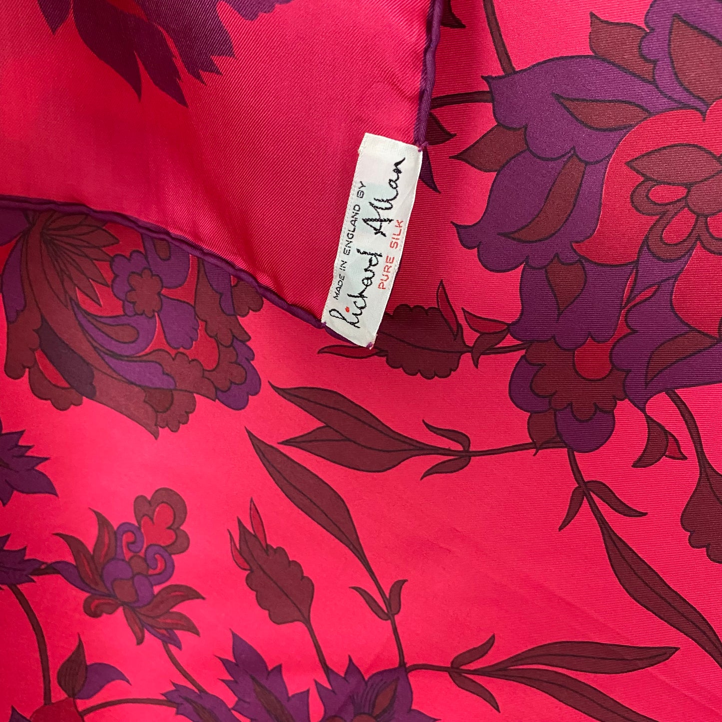 Richard Allen Floral Silk Scarf - Square – 4768