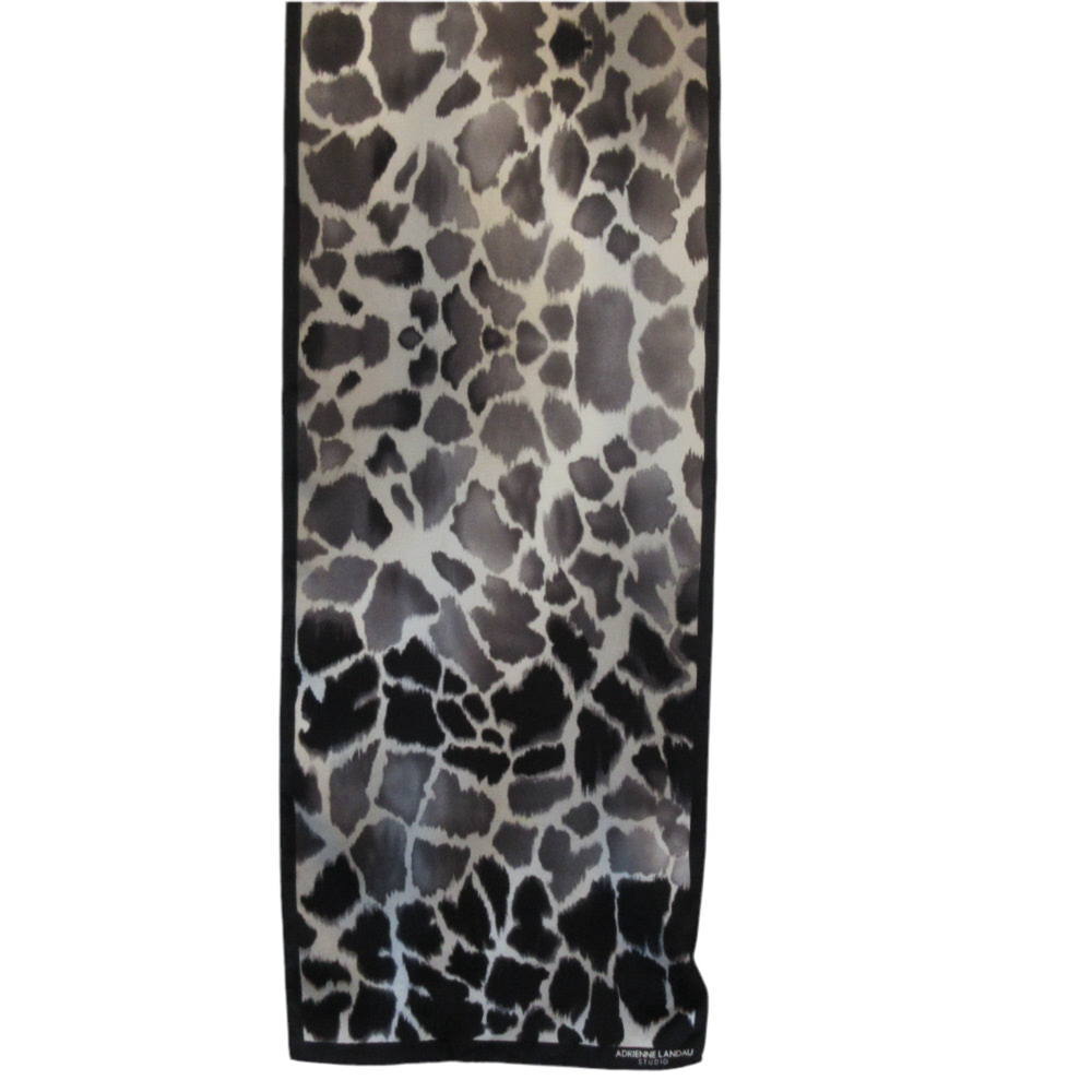 Adrienne Landau Animal Print Silk Scarf - Long - 5398