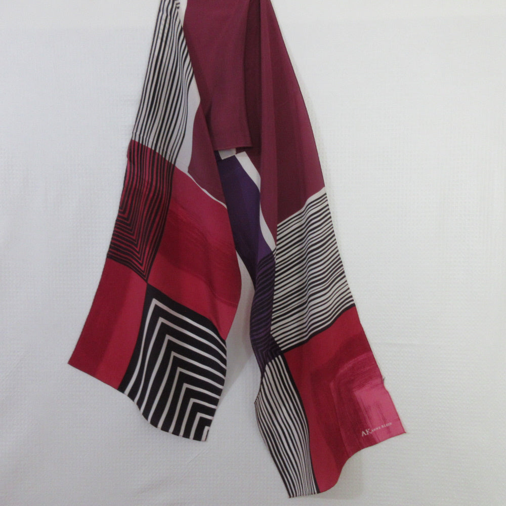 Anne Klein Designer Silk Scarf - Long - 1037