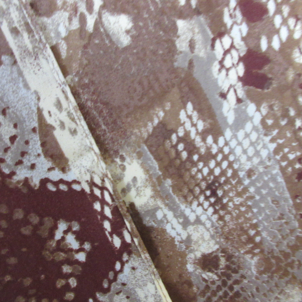 ANNE KLEIN Designer Animal Print Silk Scarf - Long - 1038