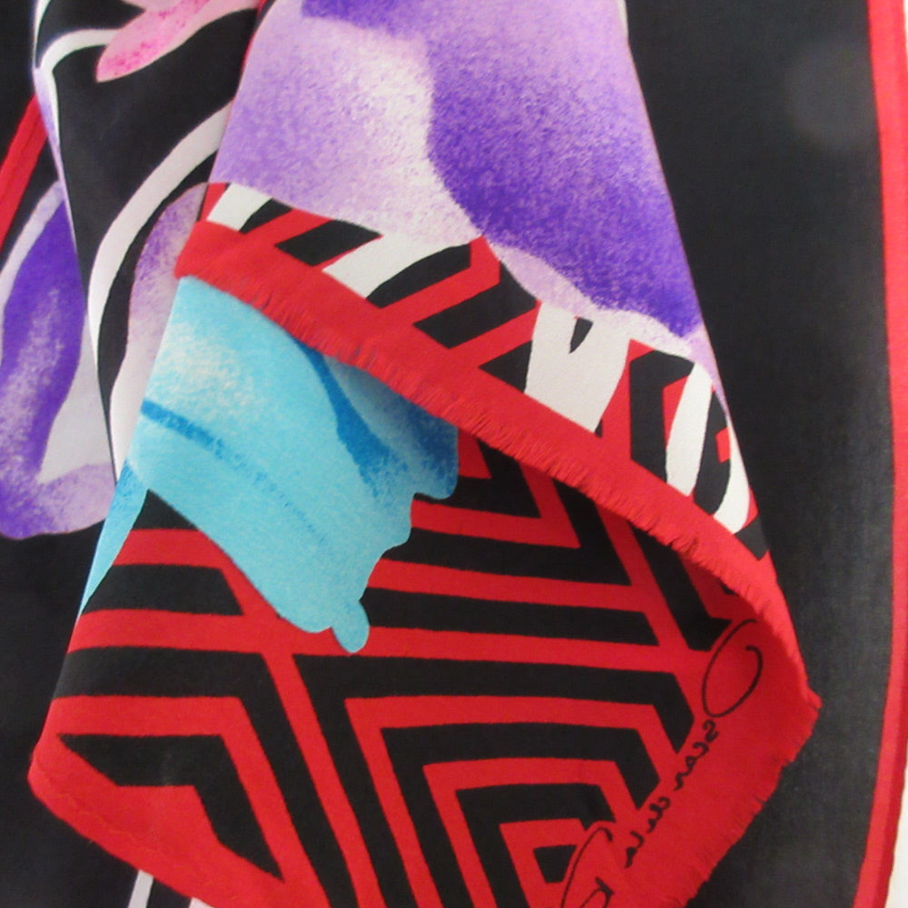 OSCAR DE LA RENTA Designer Silk Scarf - Long - 1060