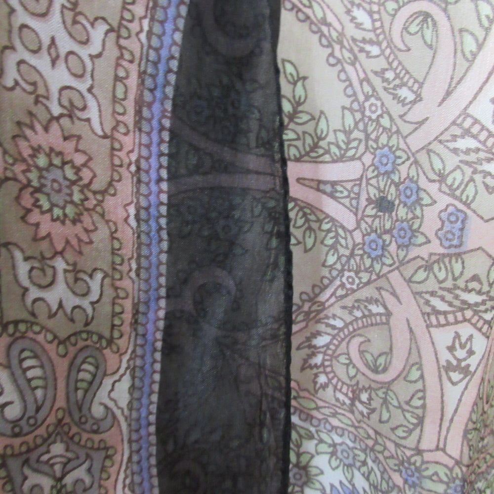 ANTIBES BLANC Designer Lightweight Silk Scarf - 39" x 68" Long - 1080