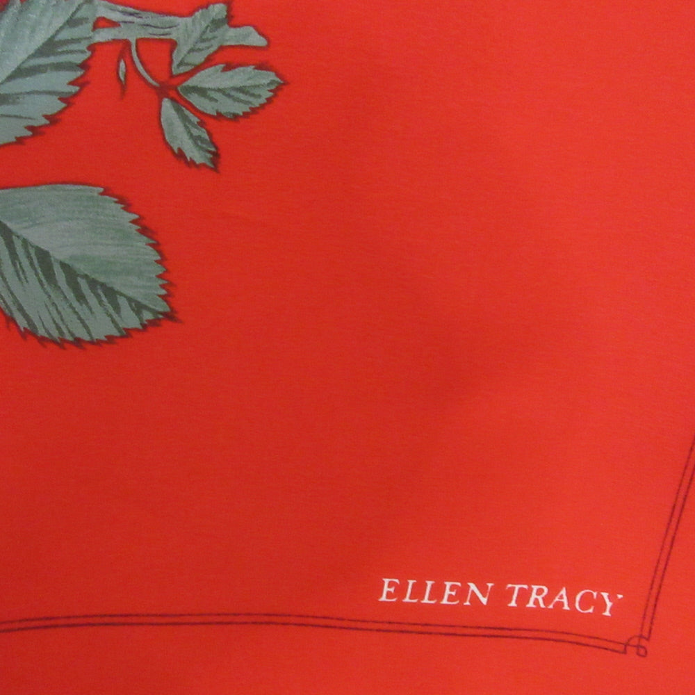 Ellen Tracy Designer Floral Silk Scarf - Square - 1140