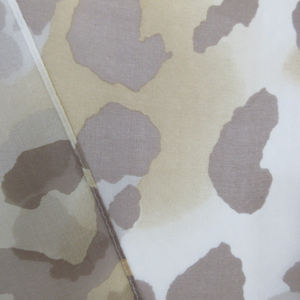 Lightweight Animal Print Design Silk Scarf - Long - 1173