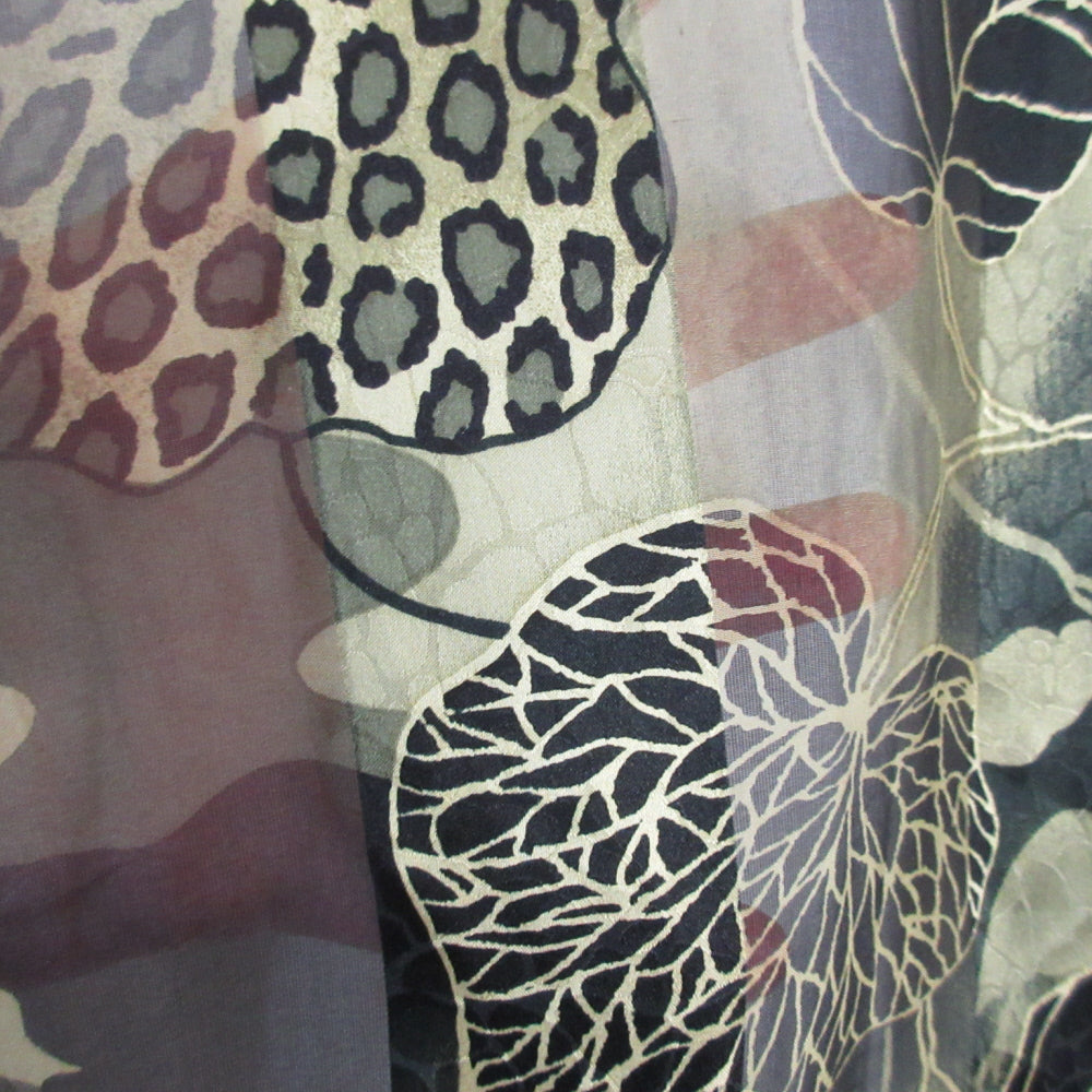 Jones New York Designer Animal Print Silk Scarf - Long - 1179