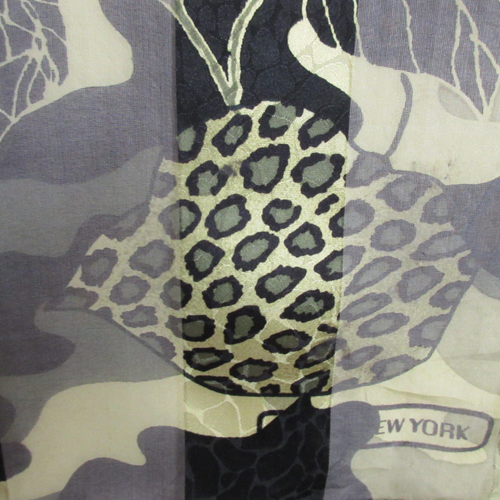 Jones New York Designer Animal Print Silk Scarf - Long - 1179