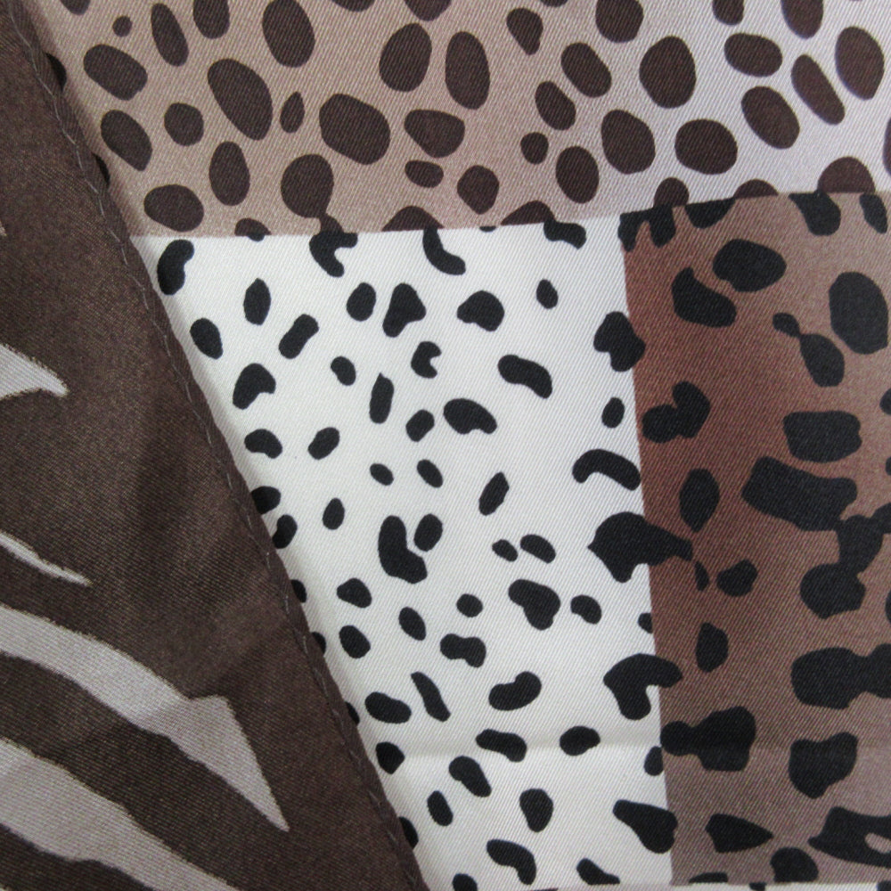 Adrienne Landau Designer Animal Print Silk Scarf - Long - 1181