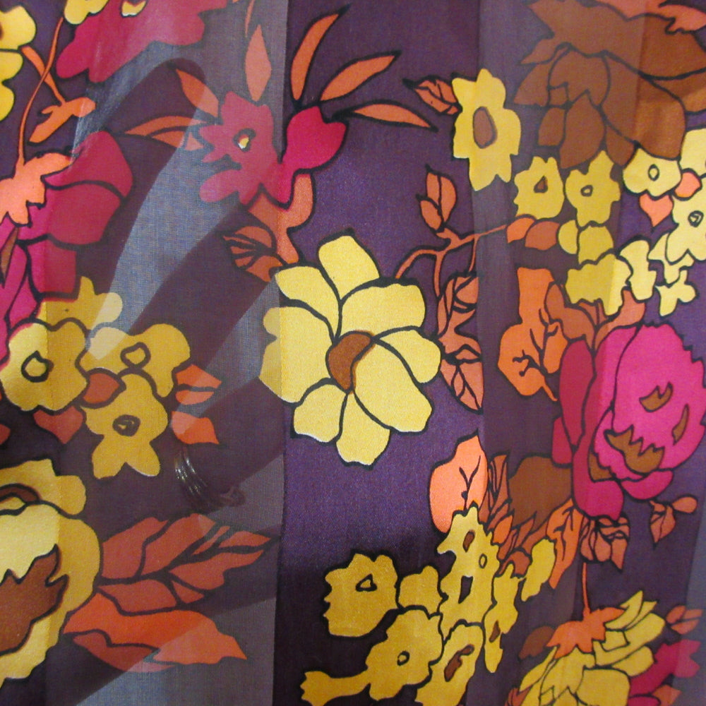 Cejon Vintage Designer Floral Silk Scarf - Long - 1231