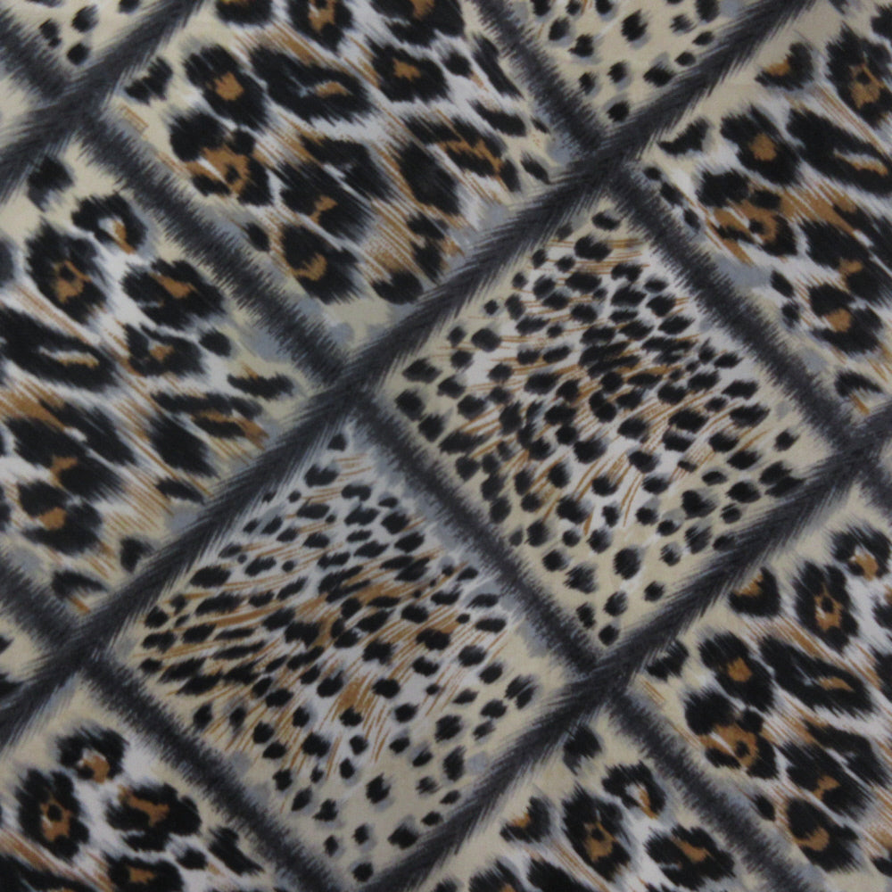 IDEA NUOVO Animal Print Silk Scarf - Long - 1236