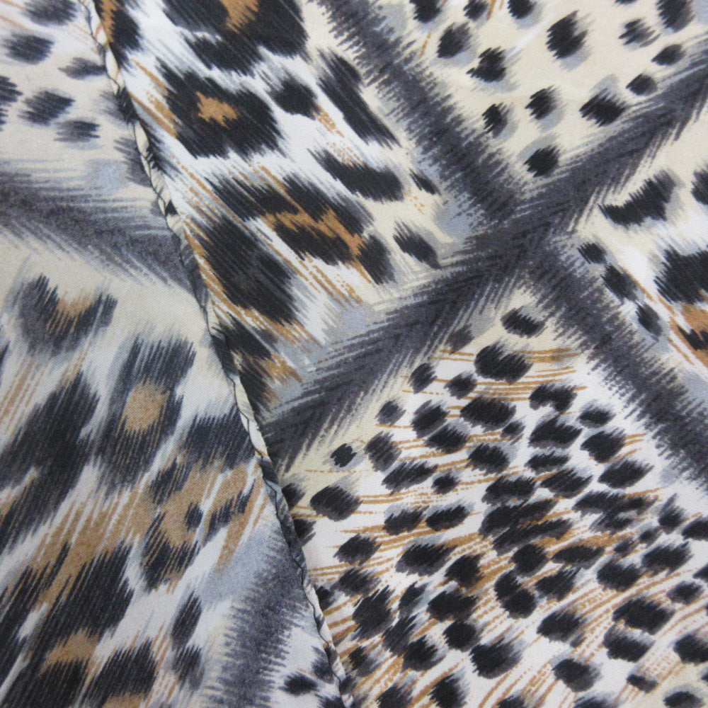 IDEA NUOVO Animal Print Silk Scarf - Long - 1236