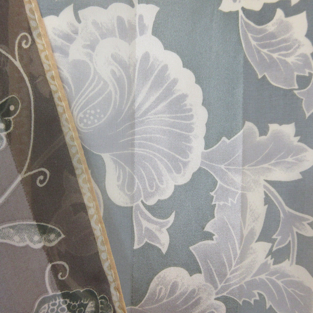 Casual Corner Floral Silk Scarf - Long - 1238
