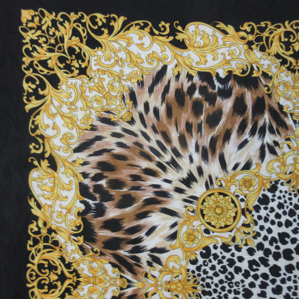 Exotic Animal Print Design Silk Scarf - Square - 1290