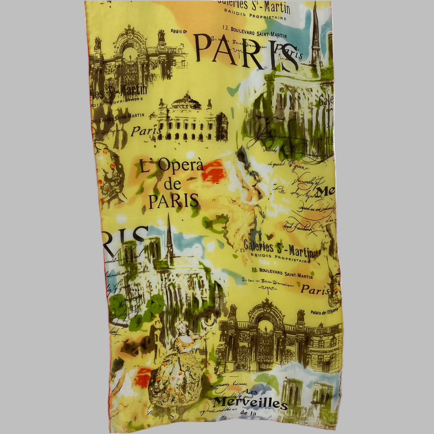 Paris Opera Designer Silk Scarf - Long – 4997