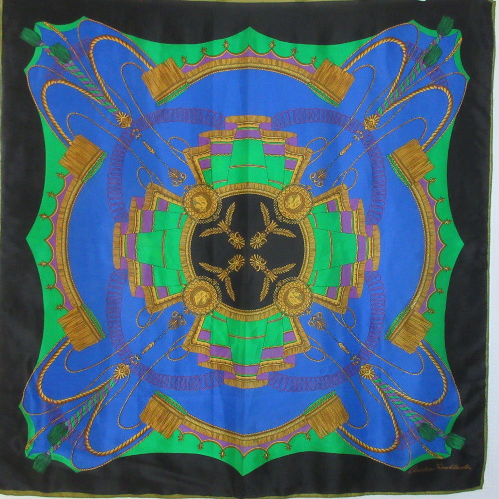 CHRISTIAN FISCHBACHER Designer Silk Scarf Square - 1306