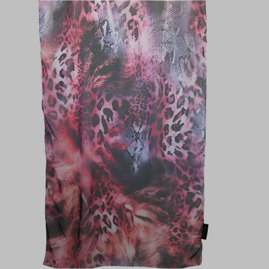 Steve Madden Animal Print Silk Scarf - Long - 5340