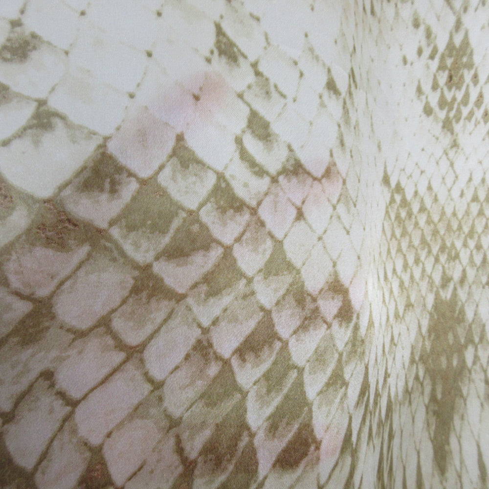 Echo Snakeskin Design Silk Scarf - Long - 1327