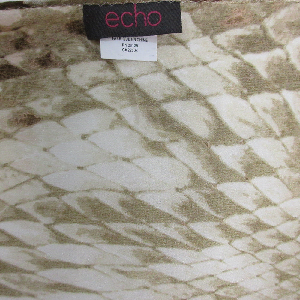Echo Snakeskin Design Silk Scarf - Long - 1327