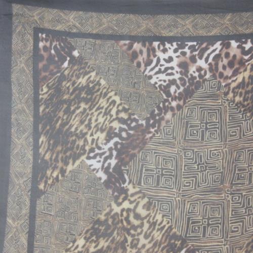 Oscar de la Renta Designer Silk Chiffon Scarf - Square - 1374