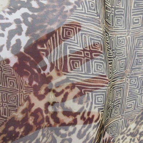 Oscar de la Renta Designer Silk Chiffon Scarf - Square - 1374